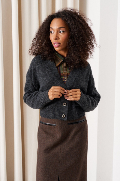 Кардиган C. of PAPAYA NEW 1000 графит - фото 4