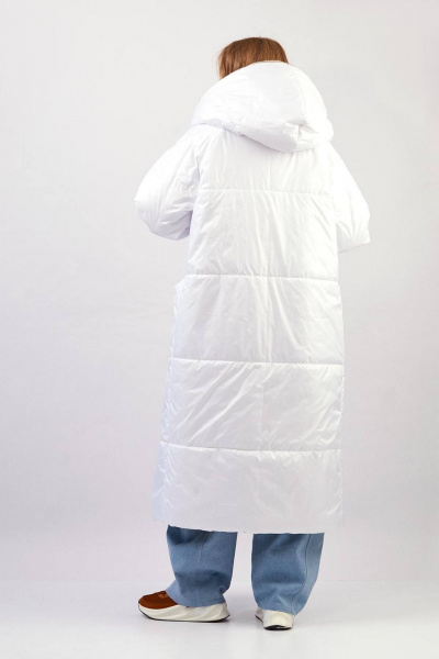 Пальто Rivoli 1065.2 бежевый,белый - фото 6