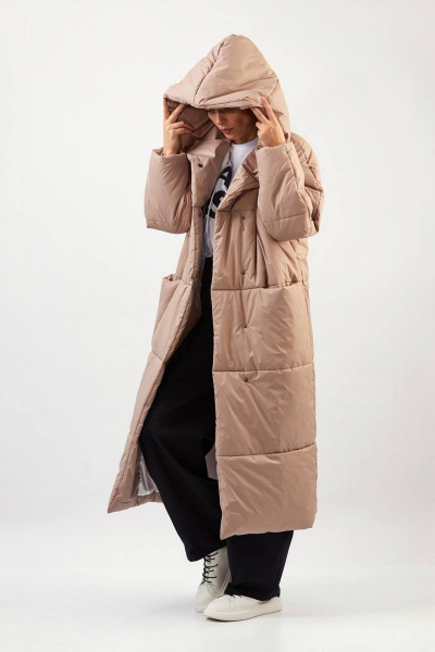 Пальто Rivoli 1067.1 бежевый - фото 3