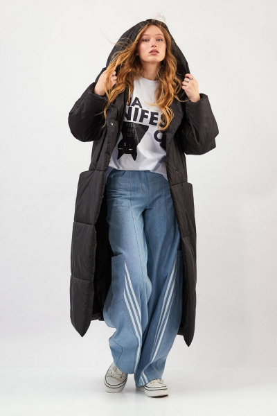 Пальто Rivoli 1067 черный - фото 3