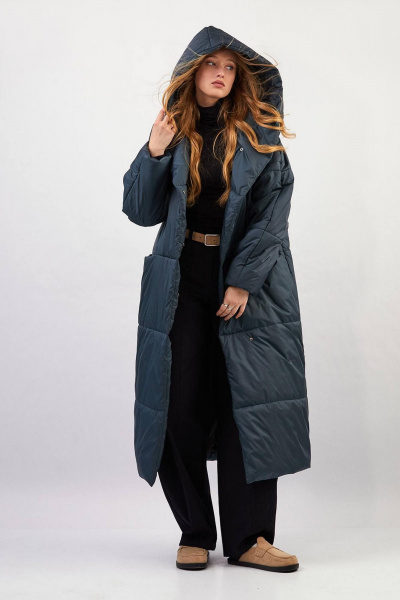 Пальто Rivoli 1067.4 аквамарин - фото 4