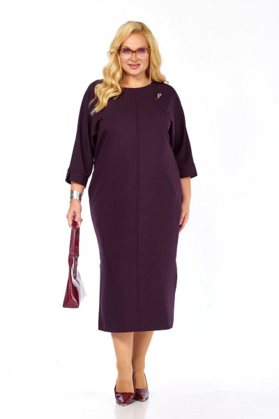 Платье СиБон 0373 баклажан - фото 1