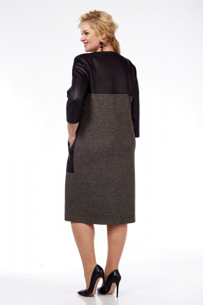 Платье СиБон 0240 коричневый - фото 3