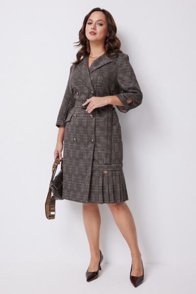 Платье Твой имидж 2242 шоколад - фото 1