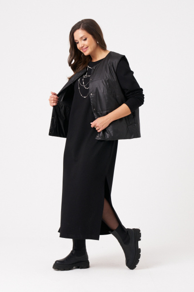 Платье Панда 113580 черный - фото 5