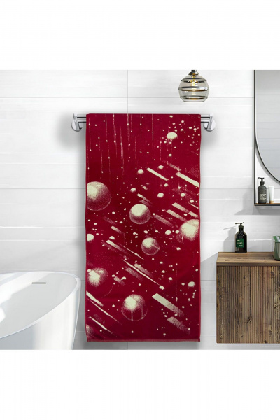 Полотенце Речицкий текстиль 6с102.411ж1 брызги бордо - фото 1