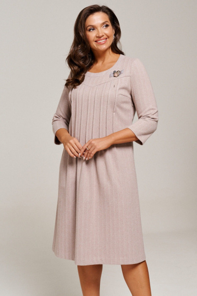 Платье AltaModa 1000 бежевый_елочка - фото 3