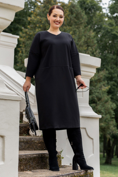 Платье ADARIN A01 черный - фото 12