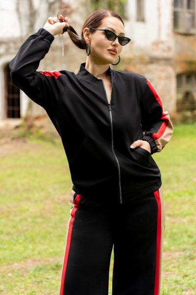 Брюки, бомбер ADARIN A03 черный - фото 3