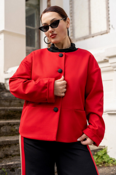 Жакет ADARIN A06 красный - фото 4