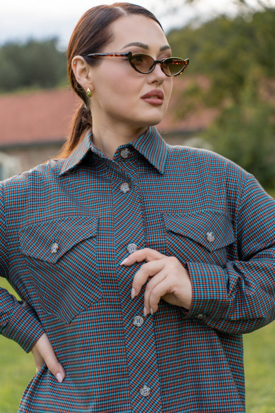 Рубашка ADARIN А34 клетка - фото 5