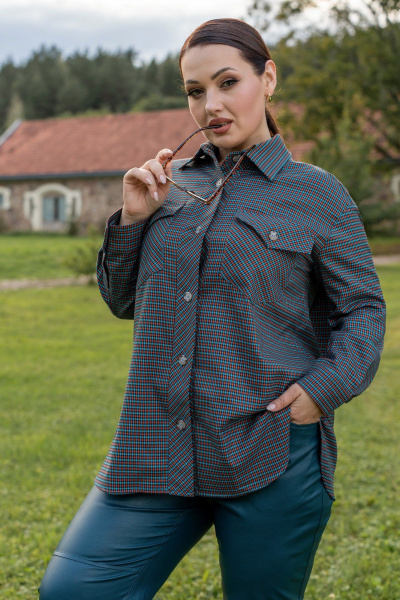 Рубашка ADARIN А34 клетка - фото 1