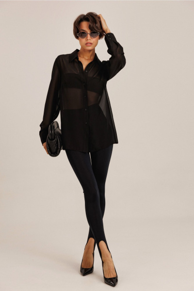 Блуза DILIA 0837 черный - фото 2