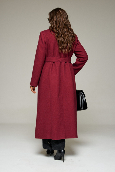 Пальто Beautiful&Free 7026 вино - фото 6