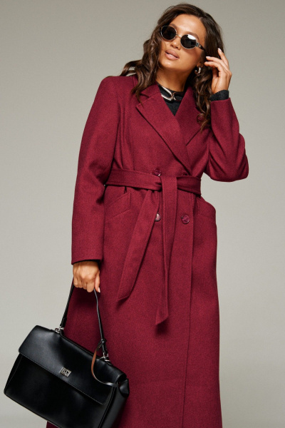 Пальто Beautiful&Free 7026 вино - фото 4