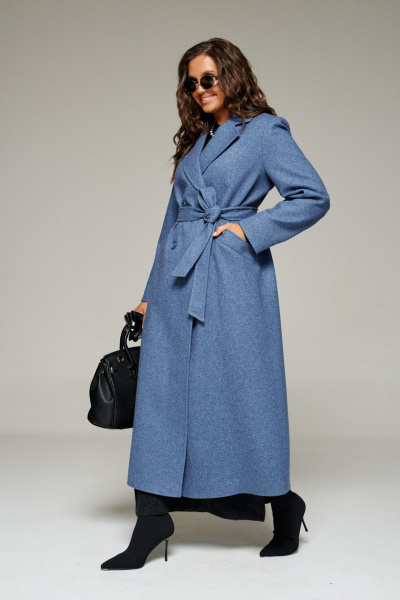 Пальто Beautiful&Free 7026 джинс - фото 8