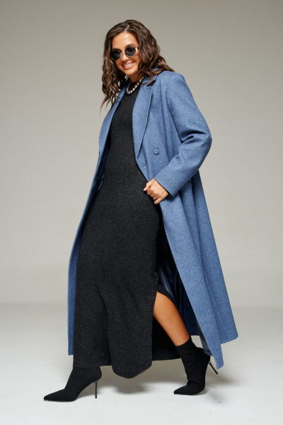 Пальто Beautiful&Free 7026 джинс - фото 4