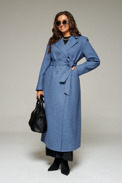 Пальто Beautiful&Free 7026 джинс - фото 1