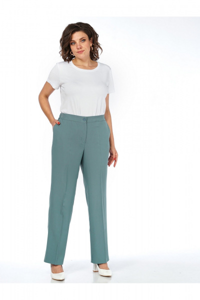 Брюки, жилет Пинск-Стиль 3124 бирюза - фото 14