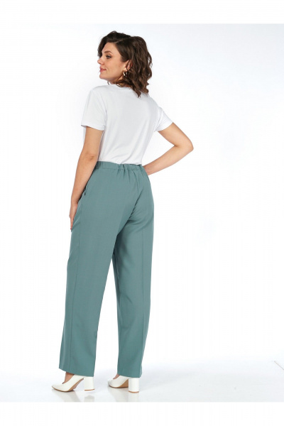 Брюки, жилет Пинск-Стиль 3124 бирюза - фото 13