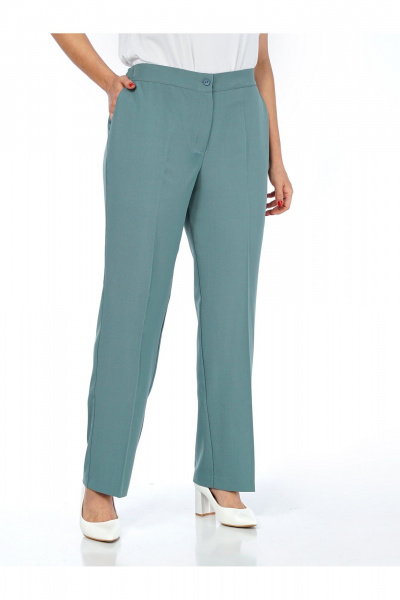 Брюки, жилет Пинск-Стиль 3124 бирюза - фото 11