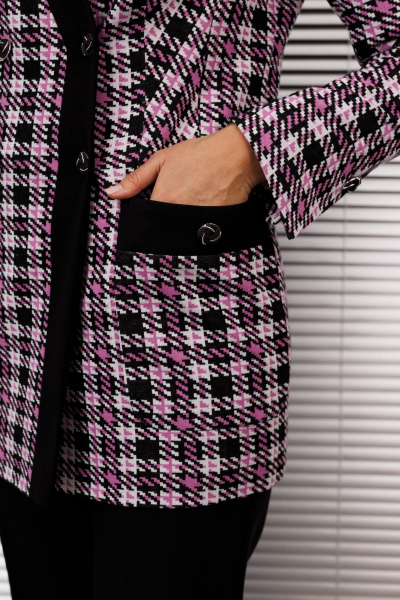 Брюки, жакет Мода Юрс 2583 сирень - фото 4