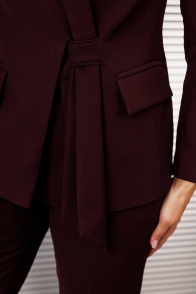 Брюки, жакет Мода Юрс 2934 бордо - фото 6