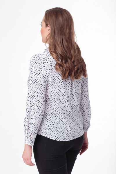 Блуза Anelli 738 белый_горох - фото 2