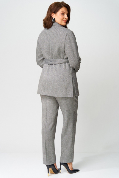 Брюки, жакет Laikony L-743 елочка_серый - фото 8