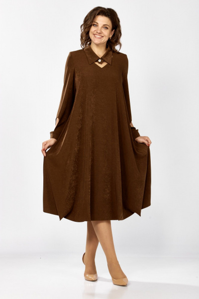 Платье, пояс ZigzagStyle 582 темный_янтарь - фото 8