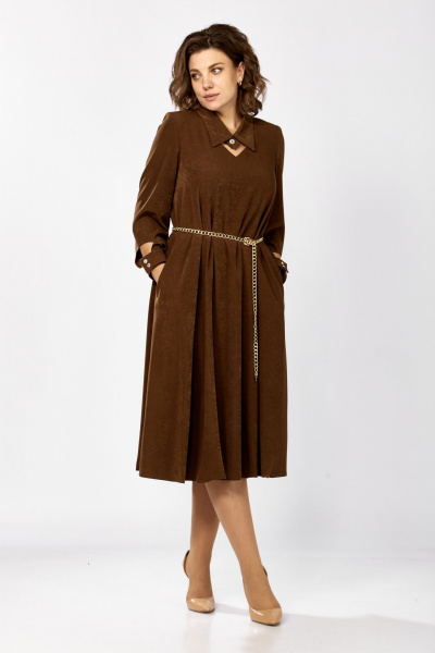 Платье, пояс ZigzagStyle 582 темный_янтарь - фото 2