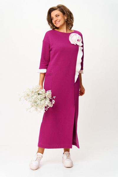 Платье Michel chic 2183 фуксия - фото 6