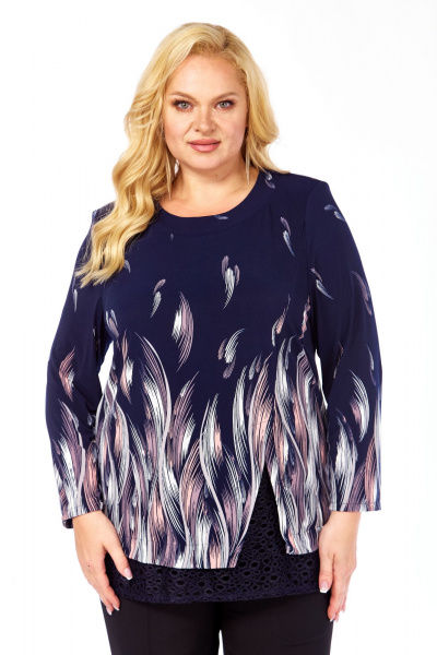 Блуза Abbi 4067 темно-синий - фото 10