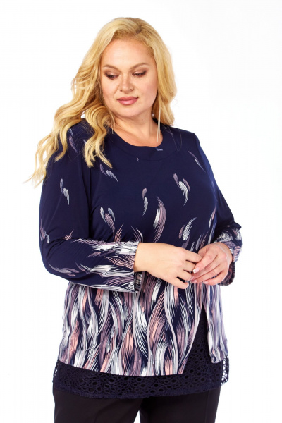 Блуза Abbi 4067 темно-синий - фото 6