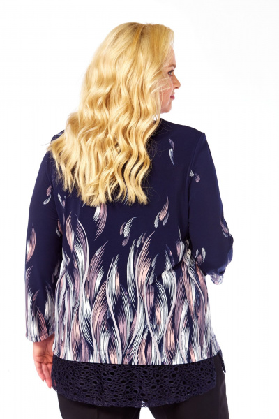 Блуза Abbi 4067 темно-синий - фото 7