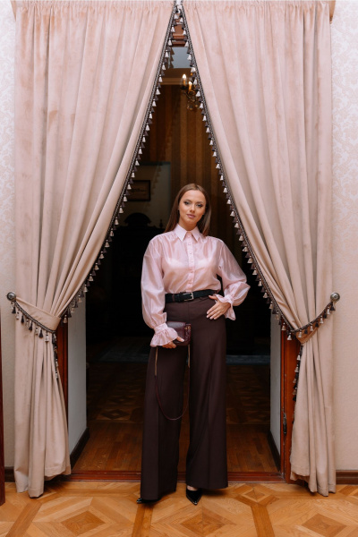 Блуза Marshop М204 розовый - фото 2