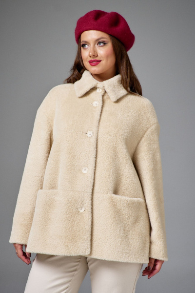 Пальто AVE RARA 1068/1 молочно-кремовый - фото 1