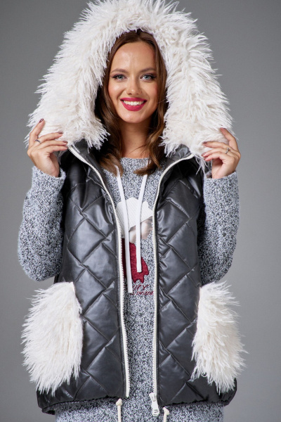 Жилет AVE RARA 1069/1 антрацид - фото 1