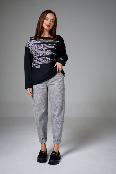 Джемпер AVE RARA 2247 антрацид - фото 3