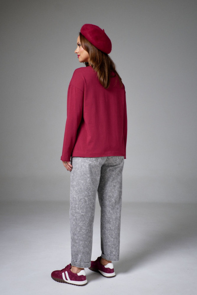 Джемпер AVE RARA 2247/1 марсала - фото 4