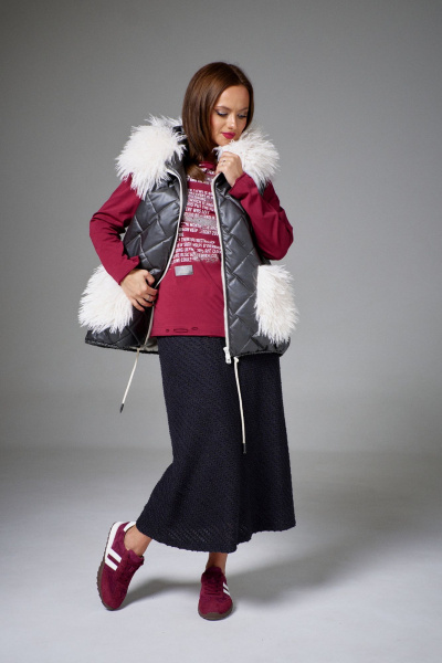 Юбка AVE RARA 3018/1 графит - фото 2