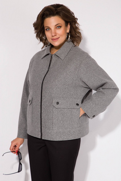 Жакет Liliana 1482 серый - фото 4
