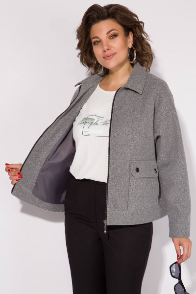 Жакет Liliana 1482 серый - фото 2