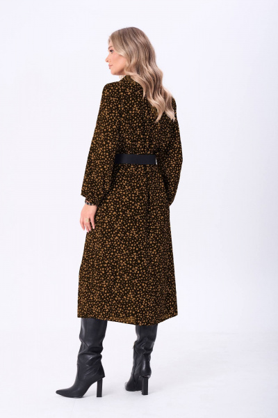 Платье Anastasia 1270 черно-коричневый - фото 3
