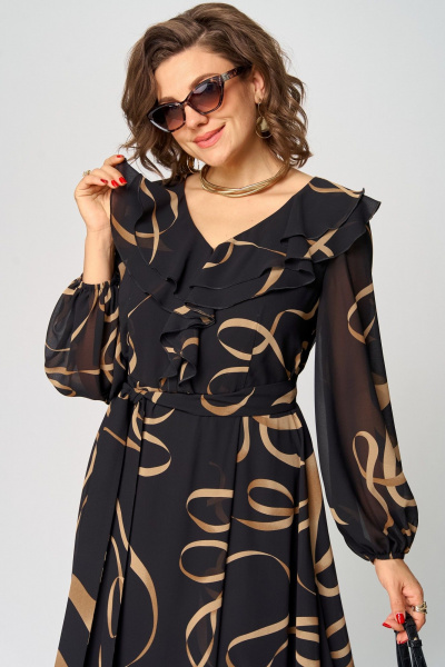 Платье EVA GRANT 7297В принт_ленты - фото 11
