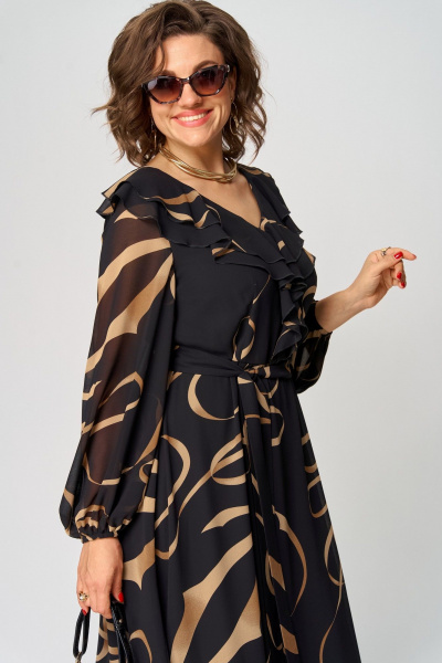 Платье EVA GRANT 7297В принт_ленты - фото 10