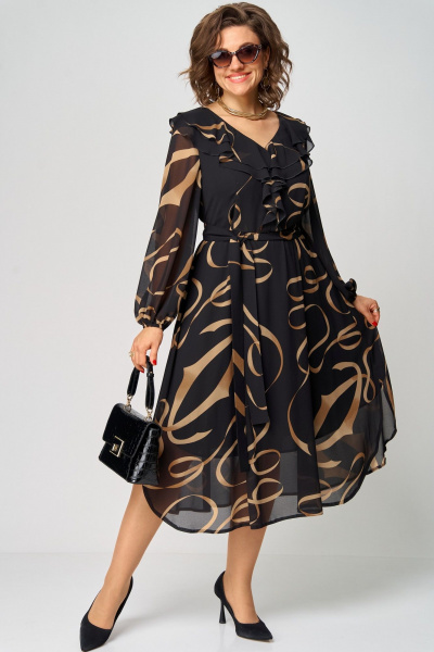 Платье EVA GRANT 7297В принт_ленты - фото 7