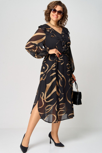 Платье EVA GRANT 7297В принт_ленты - фото 6