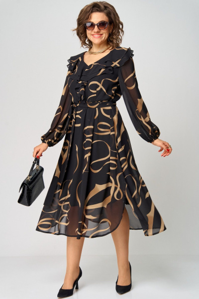 Платье EVA GRANT 7297В принт_ленты - фото 2