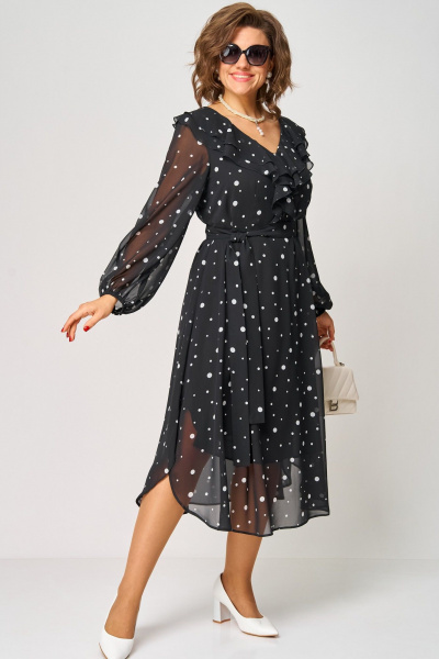 Платье EVA GRANT 7297В принт_горох - фото 6